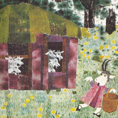 Der Wolf und die 7 Geißlein (Illustration: Marlene Reidel)