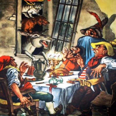 Wandtafel: Bremer Stadtmusikanten (A. Hoffmann)