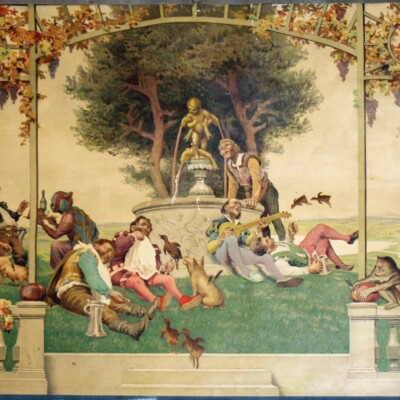 Wandtafel: Schlaraffenland (Paul Hey)