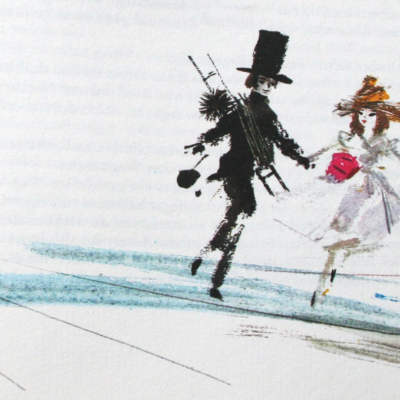 Die Hirtin und der Schornsteinfeger (Illustration von Janusz Grabianski)