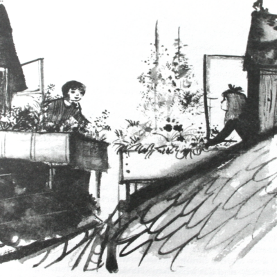 Die Schneekönigin (Illustration von Janusz Grabianski)