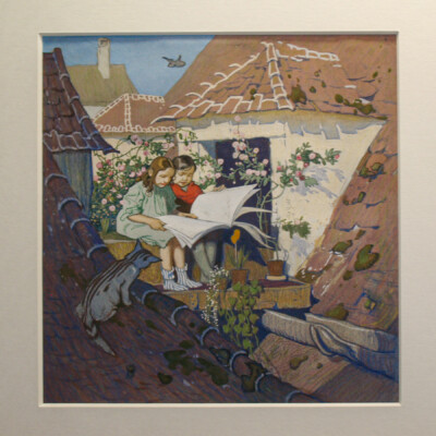 Illustration von Franz Wacik (1883-1938, österreichischer Maler und Grafiker)