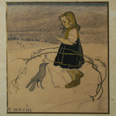 Illustration von Franz Wacik (1883-1938, österreichischer Maler und Grafiker)