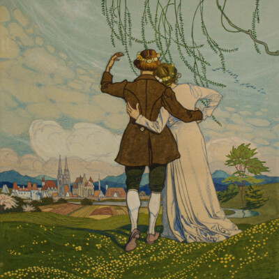 Illustration von Franz Wacik (1883-1938, österreichischer Maler und Grafiker)