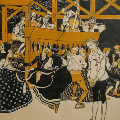 Illustration von Franz Wacik (1883-1938, österreichischer Maler und Grafiker)