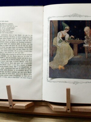 „Die schöne Lau“, illustriert von
Erich Schütz (1886 – 1937), Ausbildung an der Wiener Kunstakademie;
Gebrauchsgrafiker (Plakate, Postkarten, Schulwandtafeln) und Illustrator