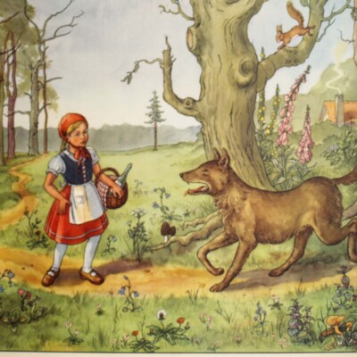 Wandtafel: Rotkäppchen (Herbert Rasch)