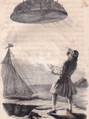 Die Gelehrteninsel Laputa in der Ausgabe von 1839