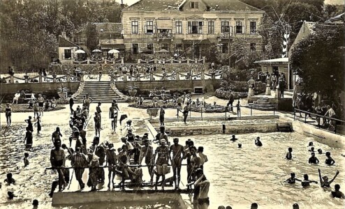 1930: Strandbad nach dem Umbau.