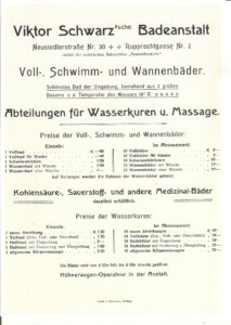 Werbung für das Schwarz-Bad