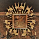 Gnadenbild am Hochaltar „Wundertätige Muttergottes Maria Trost“ (1700–1750): Links und rechts sind Anna und Joachim, die Eltern Mariens dargestellt, in Anlehnung an die Gnadenstatue in Maria Trost/Graz. Ursprünglich auf dem Annenaltar, Übertragung auf den Hochaltar 1775