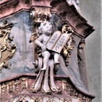 Engel an der barocken Kanzel